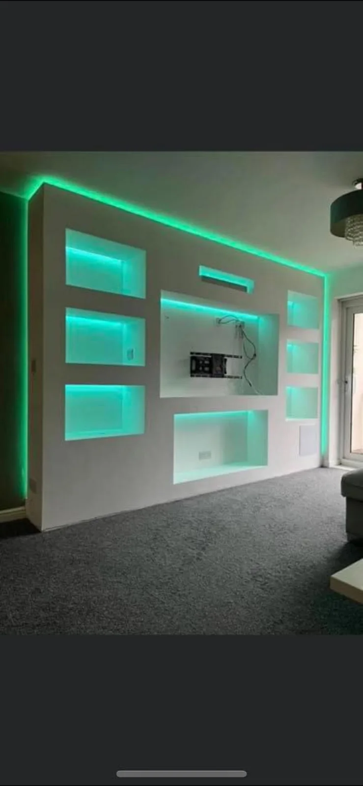Rendered swimming pool steps and walls during renovation