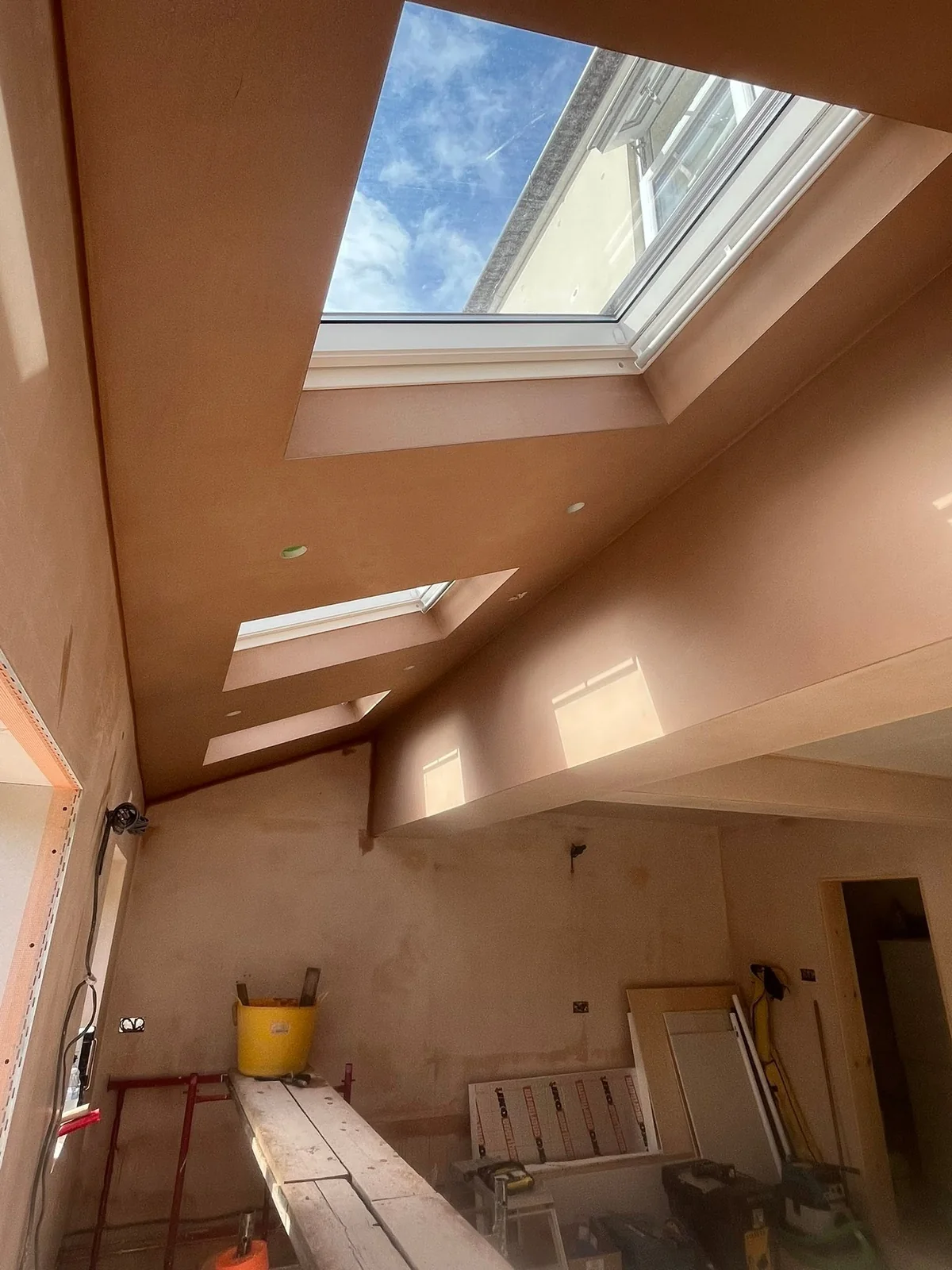 Roof lantern and finished plasterwork